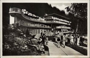 Trent Teplice Czech Republic Club Resort Real Photo Vintage Postcard