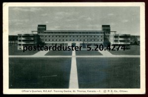 h3700 - ST. THOMAS Ontario Postcard 1941 RCAF Military Training Centre by PECO