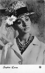Beautiful Sophia Loren Movie Star Actress 1963 RPPC Photo Postcard 20-10147
