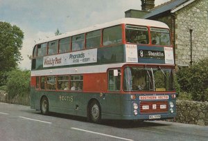 Shanklin No 8 Bus at Roadside Inn Nettlestone Isle Of Wight Postcard