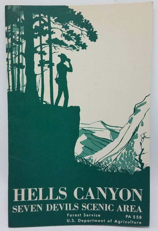 1963 Hells Canyon Brochure Booklet US Department of Agriculture Map 