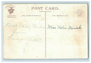 C. 1910 Christ Is Risen Lovely Angel Harp Easter Postcard P66