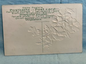 Cedar Gap Missouri Greetings From, Glitter Embossed Pansies Postcard