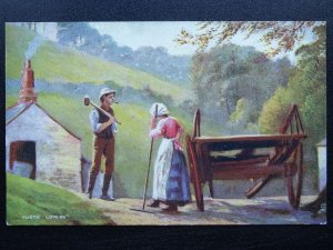 Country Life FARMER Rustic Lovers c1908 Postcard Raphael Tuck 754