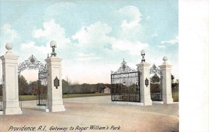 Rhode Island  Roger William's Park    Main Gate  from Elmwood Ave