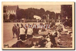 Old Postcard Lourdes Blessing of the Sick