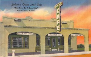 Boulder City Nevada Julian's Green Hut Cafe Vintage Postcard JI657541