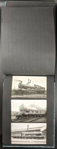 Vintage Album of RP Postcards, All Steam Locomotives, c 1950's. No 2