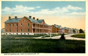 VT - Fort Ethan Allen. Barracks    