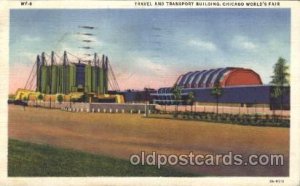 Travel and transport building Chicago Worlds Fair 1933, Exposition 1933 creas...