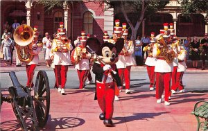 DISNEYLAND Anaheim California 1960s Postcard Mickey Mouse & Disneyland Band