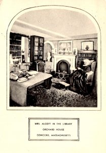 Concord, Massachusetts - Louisa May Alcott in the Library of Orchard House