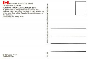 Canada - Alberta, Banff. Sulphur Mountain  (Aerial Lift)