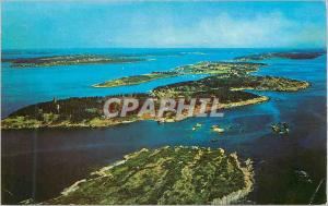 Modern Postcard Bailey Island Located in the Brunswick Bath Area with Joquish...