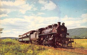 Engine # 2 pulling the Rip Van Winkle Flier Delaware Otsego Railroad Oneonta ...