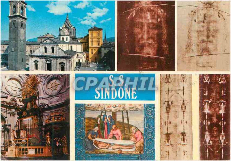 Modern Postcard Torino An Individual Dome of the Shroud The Altar of the Chap...