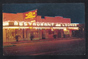 TAMPA FLORIDA VALENCIA GARDENS RESTAURANT VINTAGE ADVERTISING POSTCARD