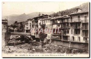 Old Postcard Sospel The Old Houses On Bevera