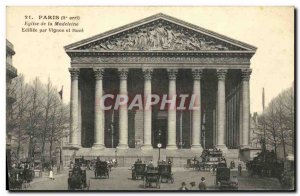 Old Postcard Paris Church of the Madeleine