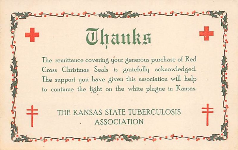 Thanks, the Kansas state tuberculosis Association Topeka Kansas