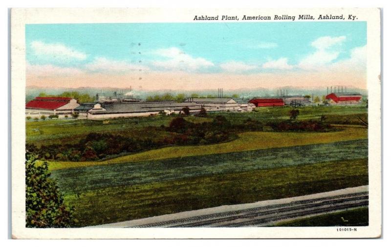 1951 Ashland Plant, American Rolling Mills, Ashland, KY Postcard