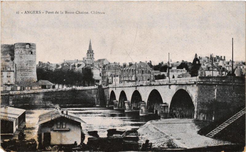 CPA ANGERS - Pont de la Basse-Chaine Chateau (254004)