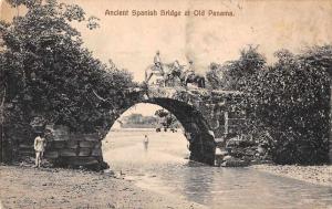 Old Panama Central America Ancient Spanish Bridge Antique Postcard J67815