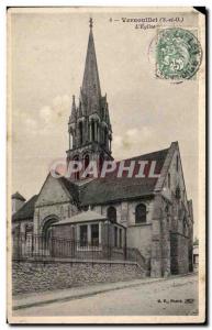 Old Postcard The church Vernouillet