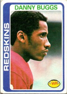 1978 Topps Football Card Danny Buggs Washington Redskins sk7427