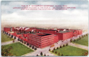 VINTAGE POSTCARD THE B.F. GOODRICH RUBBER COMPANY OF AKRON OHIO c. 1910