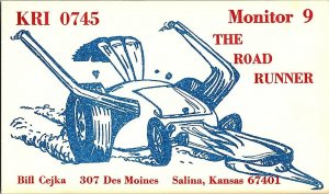 QSL Radio Card From Salina Kansas KRI 0745