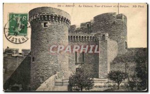 Old Postcard Brest Le Chateau Tour D Azenor and Le Donjon