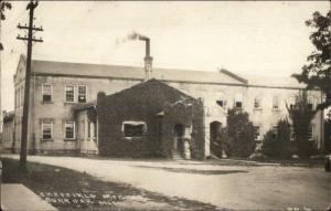 Burr Oak MI Sheffield Mfg Co c1920 Real Photo Postcard