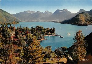 B108581 France Lac d'Annecy La Baie de Talloires real photo uk