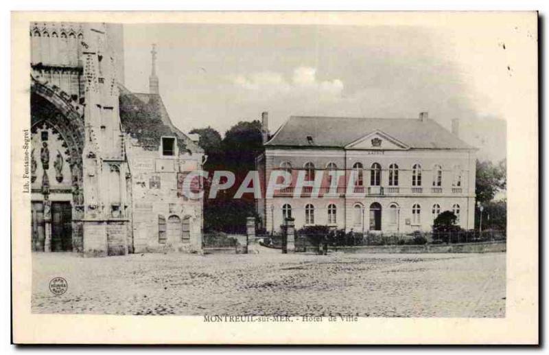 Montreuil sur Mer - Hotel de Ville - Old Postcard