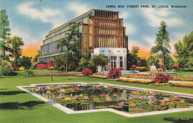 Postcard Jewel Box Forest Park St Louis Missouri