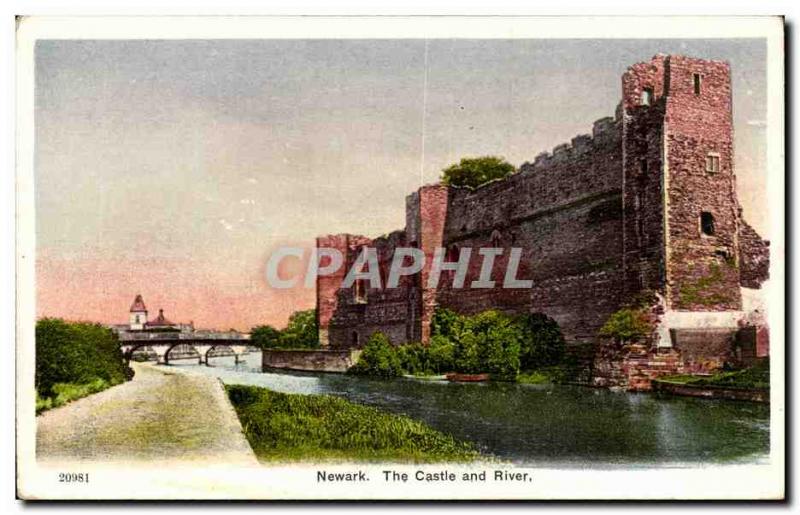 England - England - Newark - The Castle and the River - Old Postcard