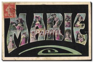 Old Postcard Marie Surname