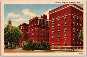 Colonial Hospital Rochester Minnesota MN Medical Building Landmark Postcard