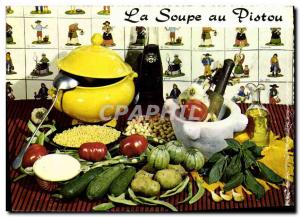 Postcard Modern Soup with Pesto