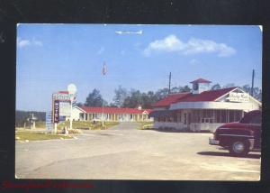 MILLERS FALLS MASS. WEATHERHEAD'S RESTAURANT DAIRY MADE ICE CREAM SIGN POSTCARD