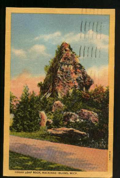 Sugar Loaf Rock, Mackinac Island, Michigan - Used 1960