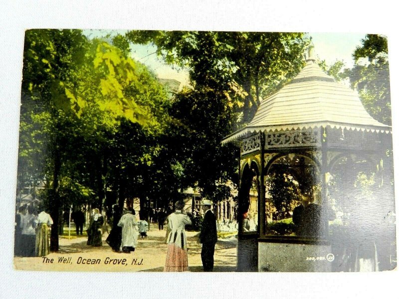 Vintage The Well Ocean Grove NJ Postcard Philadelphia PA Park