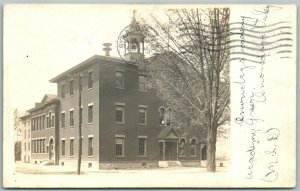 ONONDAGA VALLEY N.Y. 1906 ANTIQUE REAL PHOTO POSTCARD RPPC w/ CORK CANCEL