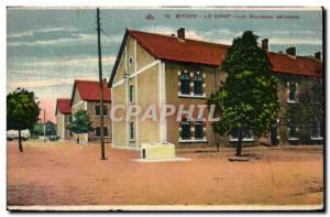 Old Postcard Bitche Camp The New buildings Militaria