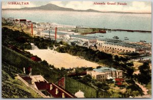 Gibraltar Alameda Grand Parade Buildings and Residences near the Ocean Postcard