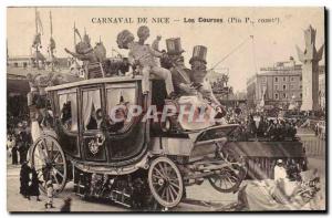 Old Postcard Nice Carnival Race