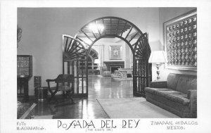 Mexico 1950s Zimapan Hidalgo Posada Del Rey RPPC Photo Postcard 22-9696