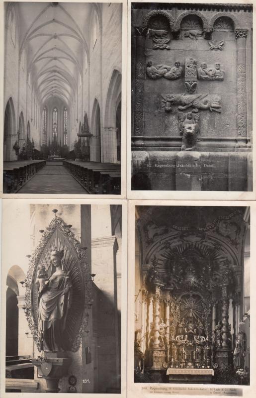 Regensburg Maria Holy Mary 4x Real Photo Religious German Postcard s