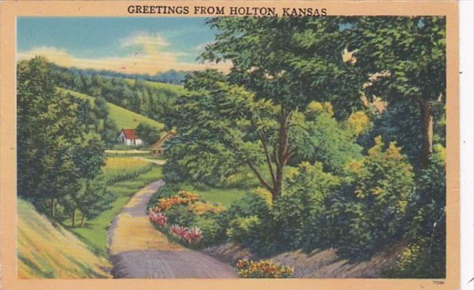 Kansas Greetings From Holton